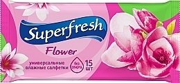 Wet Wipes "Flower", 15 pcs - Superfresh — photo N1