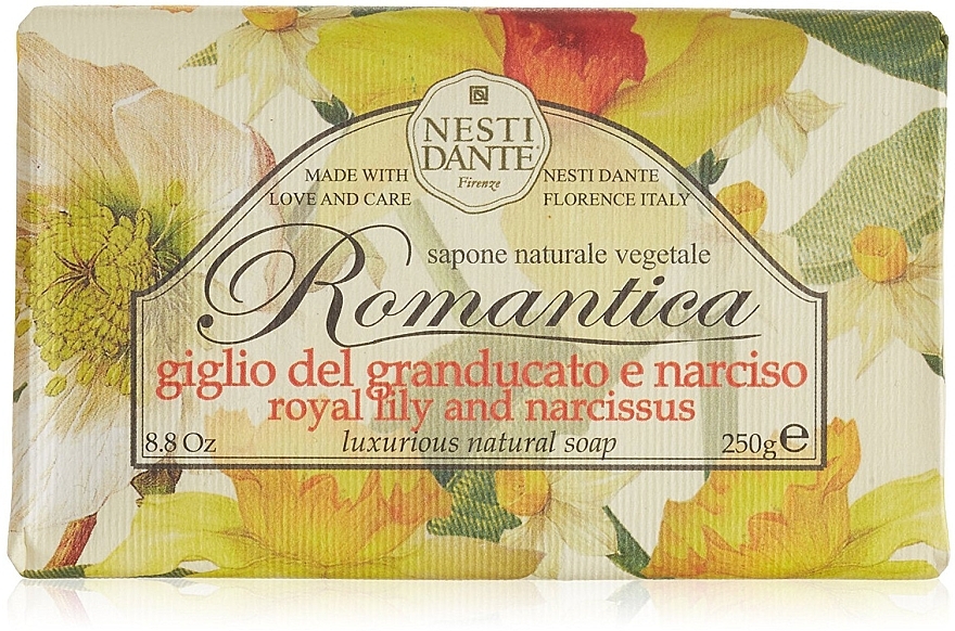 Soap "Lilly and Narcissus" - Nesti Dante Romantica Tuscan Lily&Narcissus Soap — photo N1