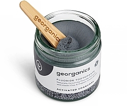 Natural Fluoride Toothpaste - Georganics Activated Charcoal Fluoride Toothpaste — photo N3