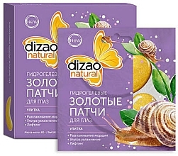 Fragrances, Perfumes, Cosmetics Hydrogel Snail Gold Eye Patches - Dizao