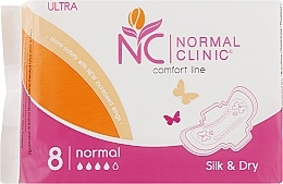 Fragrances, Perfumes, Cosmetics Ultra Silk Dry Sanitary Pads, 8pcs - Normal Clinic
