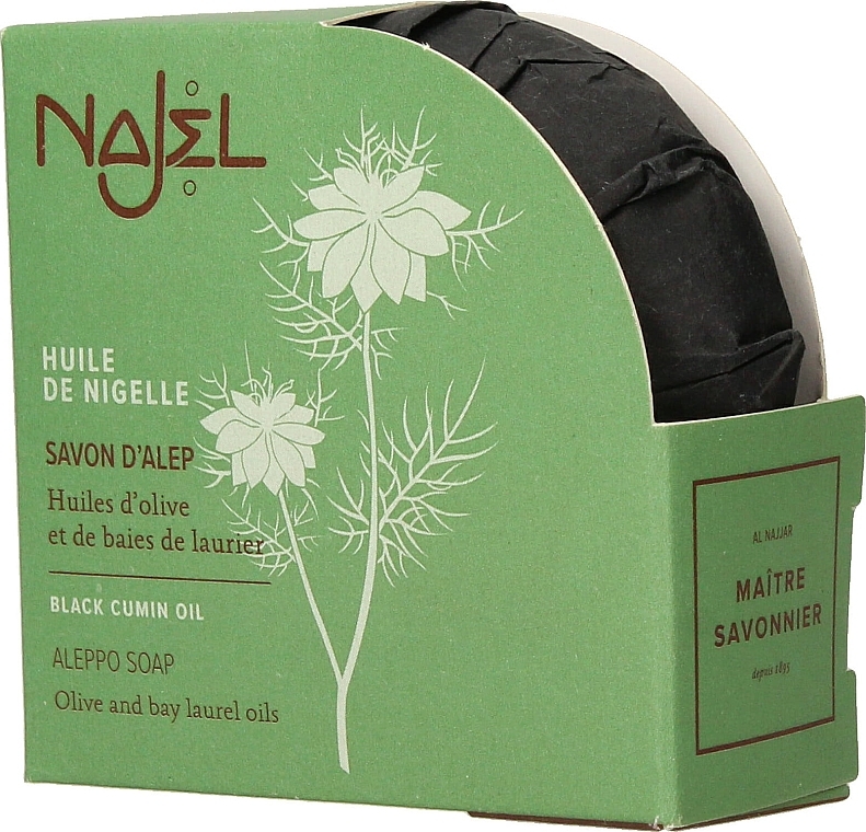 Aleppo Soap "Black Cumin" - Najel Aleppo Soap Black Cumin Oil — photo N1