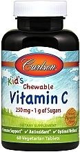 Vitamin C Dietary Supplement, chewable tablets - Carlson Labs Kid's Chewable Vitamin C — photo N1