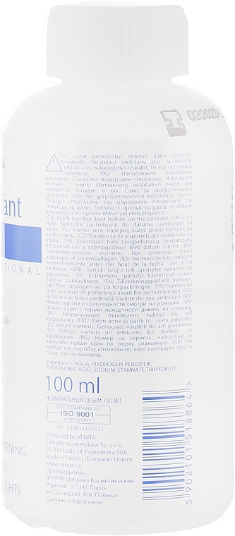 Lightener Activator - Venita Ultra Blond 12% Oxidant — photo N2