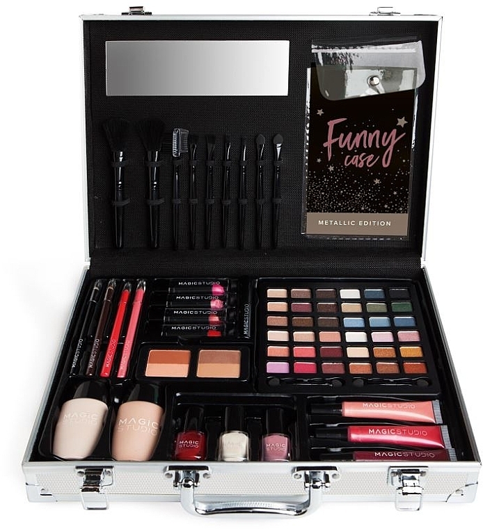 Makeup Kit in Case, 57 products - Magic Studio Colorful Funny Case — photo N1