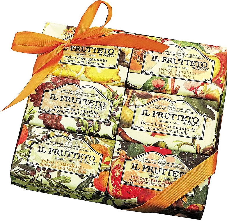 Gift Set 'Fruity' - Nesti Dante (soap/6x150g) — photo N1