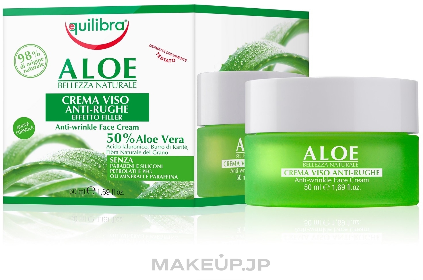 Anti-Wrinkle Filling Face Cream - Equilibra Aloe Line Anti-Wrinkle Filling Cream — photo 50 ml