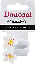 Fragrances, Perfumes, Cosmetics Hair Ties, FA-5659, white flowers 2 - Donegal