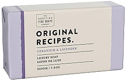 Geranium & Lavender Soap - Scottish Fine Soaps Original Recipes Geranium & Lavender Luxury Soap Bar — photo N2