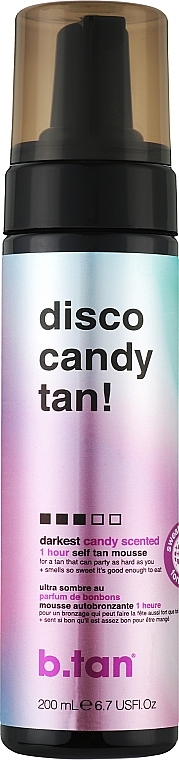 Self Tanning Mousse "Disco Candy Tan" - B.tan Self Tan Mousse — photo N1