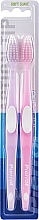 Fragrances, Perfumes, Cosmetics Toothbrush, soft, lilac + pink - Pierrot Action Tip Soft