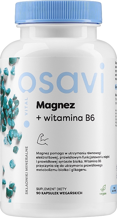 Dietary Supplement "Magnesium + B6" - Osavi Magnesium + Vitamin B6 — photo N1