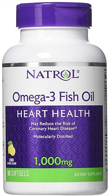 Omega-3 Fish Oil, 1000mg - Natrol Omega-3 Fish Oil — photo N1