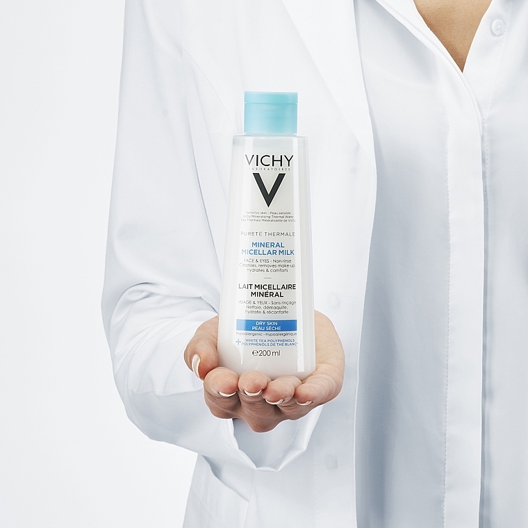 Face & Eye Micellar Milk for Dry Skin - Vichy Purete Thermale Mineral Micellar Milk — photo N6