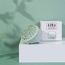 シャンプーブラシと頭皮マッサージャー、ミント - Sister Young Aura Scalp Massager Shampoo Brush — photo N5