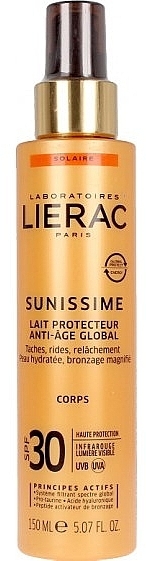 Sun Protection Body Milk SPF30 - Lierac Sunissime  — photo N3