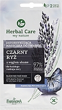 Fragrances, Perfumes, Cosmetics Facial Mask "Black Rice" - Farmona Herbal Care Black Rice Face Mask