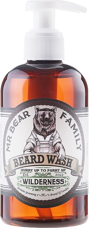 Beard Shampoo - Mr. Bear Family Beard Wash Wilderness — photo N1