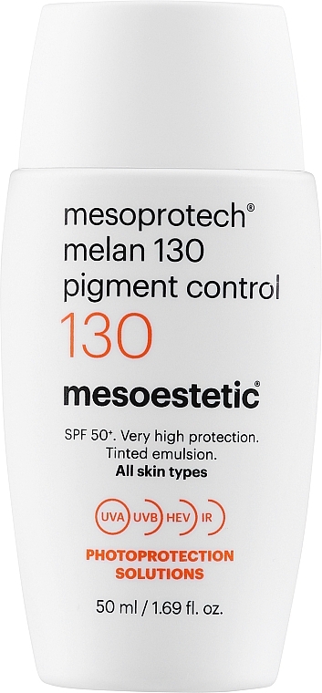 Tinted Sun Cream - Mesoestetic Mesoprotech Melan Pigment Control 130+ SPF50+ — photo N1