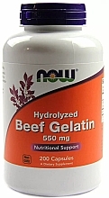 Beef Gelatin Capsules, 550 mg - Now Foods Beef Gelatin — photo N1