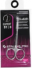 Professional Cuticle Scissors - Staleks Pro Expert 51 Type 3 SE-51/3 — photo N3