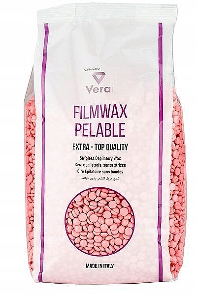Depilatory Film Wax, granules, pink - DimaxWax Filmwax Pelable Stripless Depilatory Wax Pink — photo N2