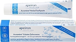 Fragrances, Perfumes, Cosmetics Homeopathic Toothpaste - Apeiron Herbal Toothpaste Homeopathic