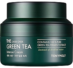 Intensive Moisturizing Cream with Tea Tree Extract - Tony Moly The Chok Chok Green Tea Intense Cream — photo N1