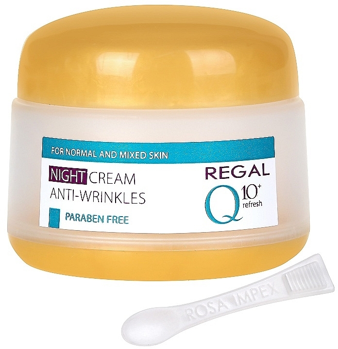 Anti-Wrinkle Night Cream for Normal & Combination Skin - Regal Q10+ Refresh Night Cream Anti-Wrinkles — photo N2