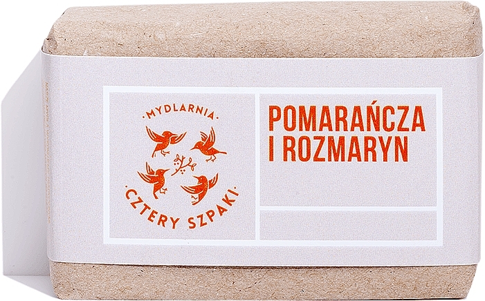 Natural Soap "Orange & Rosemary" - Cztery Szpaki Orange & Rosemary Soap — photo N1