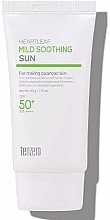 Fragrances, Perfumes, Cosmetics Soothing Facial Sunscreen - Tenzero Heartleaf Mild Soothing Sun SPF 50+ Pa++++