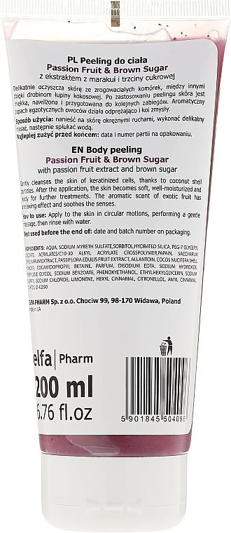 Body Peeling "Passion Fruit & Brown Sugar" - Fresh Juice Passion Fruit & Brown Sugar — photo N2