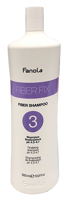 Shampoo - Fanola Fiber Fix Shampoo 3 Finalizing pH 4.3-4.7 — photo N1