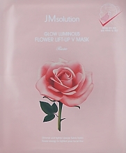 Fragrances, Perfumes, Cosmetics Face Lifting Mask with Rose Extract - JMsolution Glow Luminous Flower Lift-Up V Mask Rose