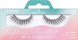 False Lashes - Essence Light As A Feather 3D Faux Mink Lashes 02 All About Light — photo N5