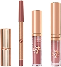 Set - W7 Pout Perfection Lip Essentials Set (lipstick/3.5g + l/liner/0.8g + lip/gloss/3ml + lip/gloss/4ml) — photo N4