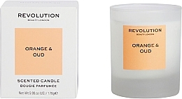 Fragrances, Perfumes, Cosmetics Orange & Oud Scented Candle - Makeup Revolution Orange & Oud Scented Candle