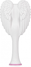 Compact Angel Hair Brush, pink & white - Tangle Angel Cherub 2.0 White — photo N2