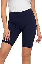 Women Above-the-Knee Leggings, blue - Moraj — photo N2