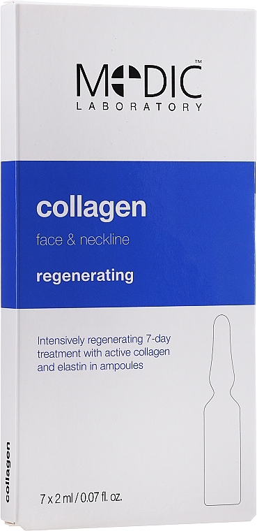 Face Ampoule "Collagen" - Pierre Rene Medic Laboratorium Vital Serum — photo N3