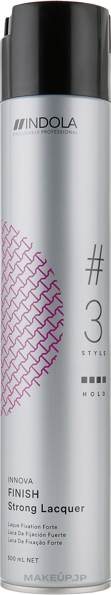 Strong Hold Hair Spray - Indola Innova Finish Strong Spray — photo 500 ml