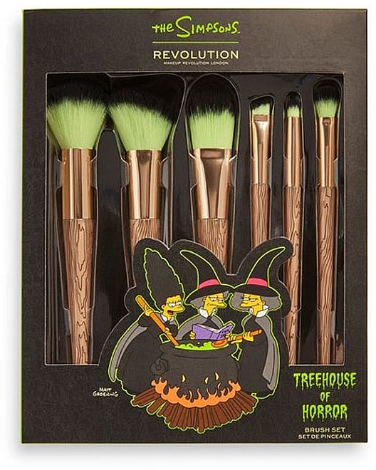 Eye and Face Brush Kit - Makeup Revolution The Simpsons Treehouse of Horror — photo N1