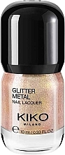 Fragrances, Perfumes, Cosmetics Nail Polish - Kiko Milano Glitter Metal Nail Lacquer