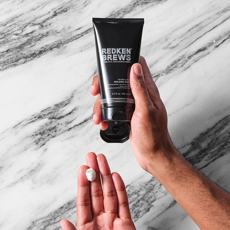 Modeling Hair Paste - Redken Brews Work Hard Molding Paste — photo N3