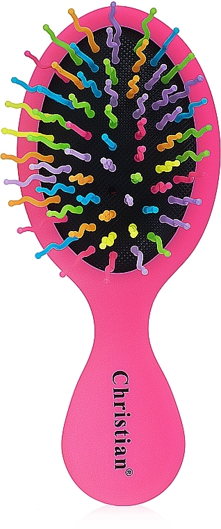 Hair Brush "Mini", CR-4235, pink - Christian — photo N3