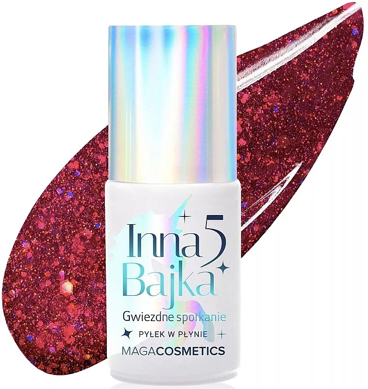 Hybrid Gel Polish - Maga Cosmetics Inna Bajka 5 Glitter Gel Polish — photo N2