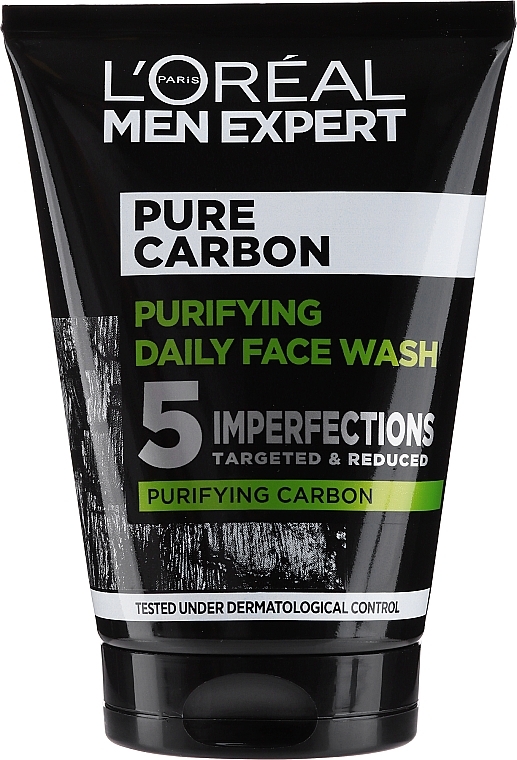 Facial Cleansing Gel - Loreal Paris Men Expert Pure Charcoal — photo N3