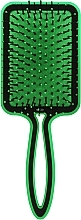 Rectangular Hair Brush, green - Titania — photo N1