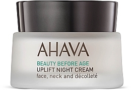 Fragrances, Perfumes, Cosmetics Lifting Night Face, Neck & Decollete Cream - Ahava Beauty Before Age Uplifting Night Cream For Face, Neck & Decollete