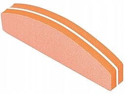 Mini Semicircle Nail Buffer, 100/180, orange - Tools For Beauty MiMo Nail Buffer Orange — photo N2